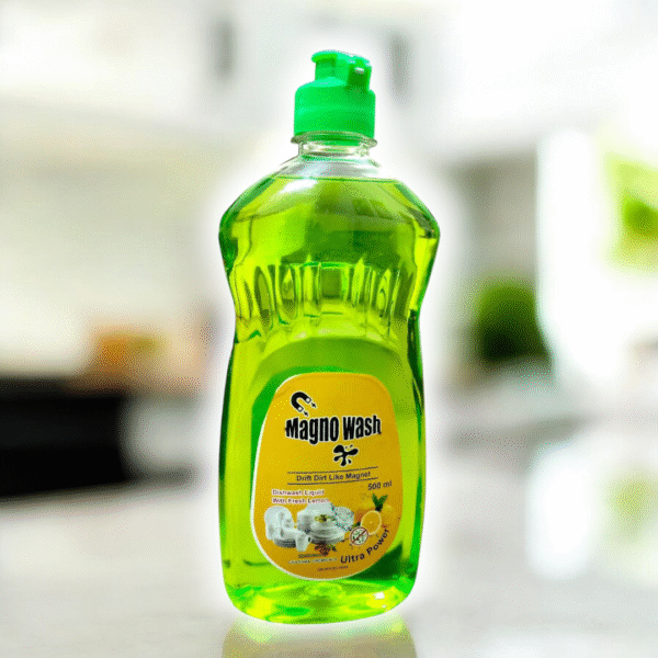 Magnowash 500ml Dishwashing Liquid-Lemon Fragrance-Dishwashing Liquid-Dishwash Gel-Non Irritating Dishwash-Best Quality Dishwash