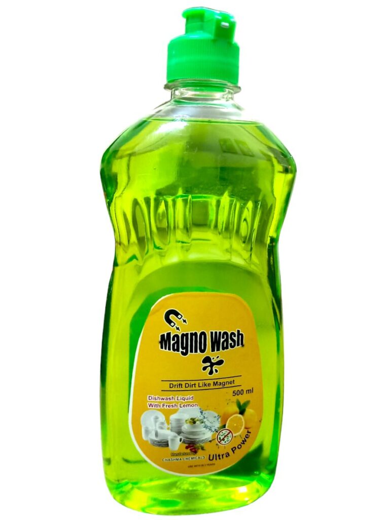 Magnowash 500ml Dishwashing Liquid-Lemon Fragrance-Dishwashing Liquid-Dishwash Gel-Non Irritating Dishwash-Best Quality Dishwash - Image 3